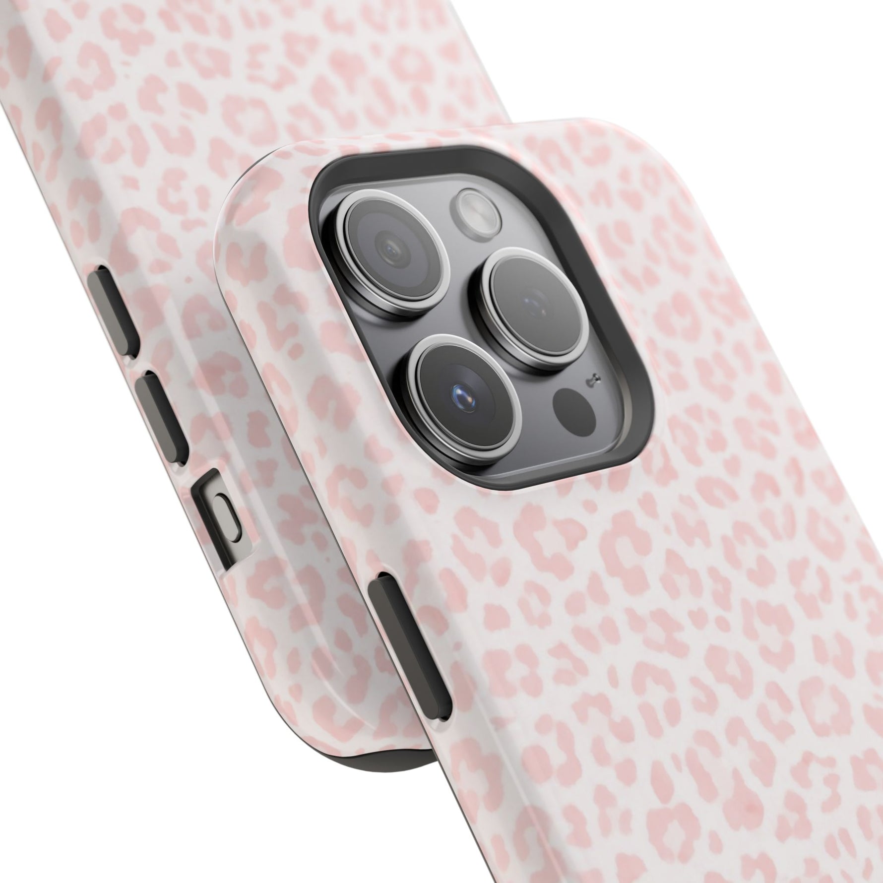 Pink Leopard Impact-Resistant iPhone Case | MagSafe