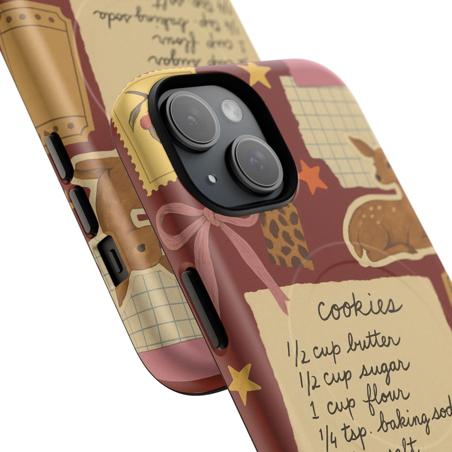 Holiday Receipt Stamps iPhone Case with MagSafe Compatibility