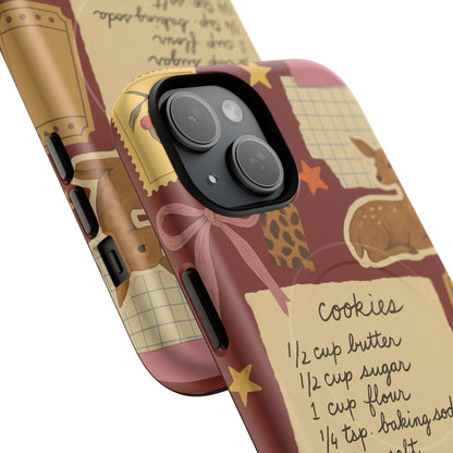 Holiday Receipt Stamps iPhone Case with MagSafe Compatibility