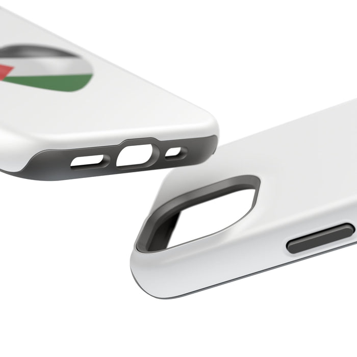 MagSafe Tough Cases with Palestinian flag in heart shape
