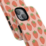 Strawberry Pattern Magnetic Phone Case | Berry Sweet Love - Shamo's