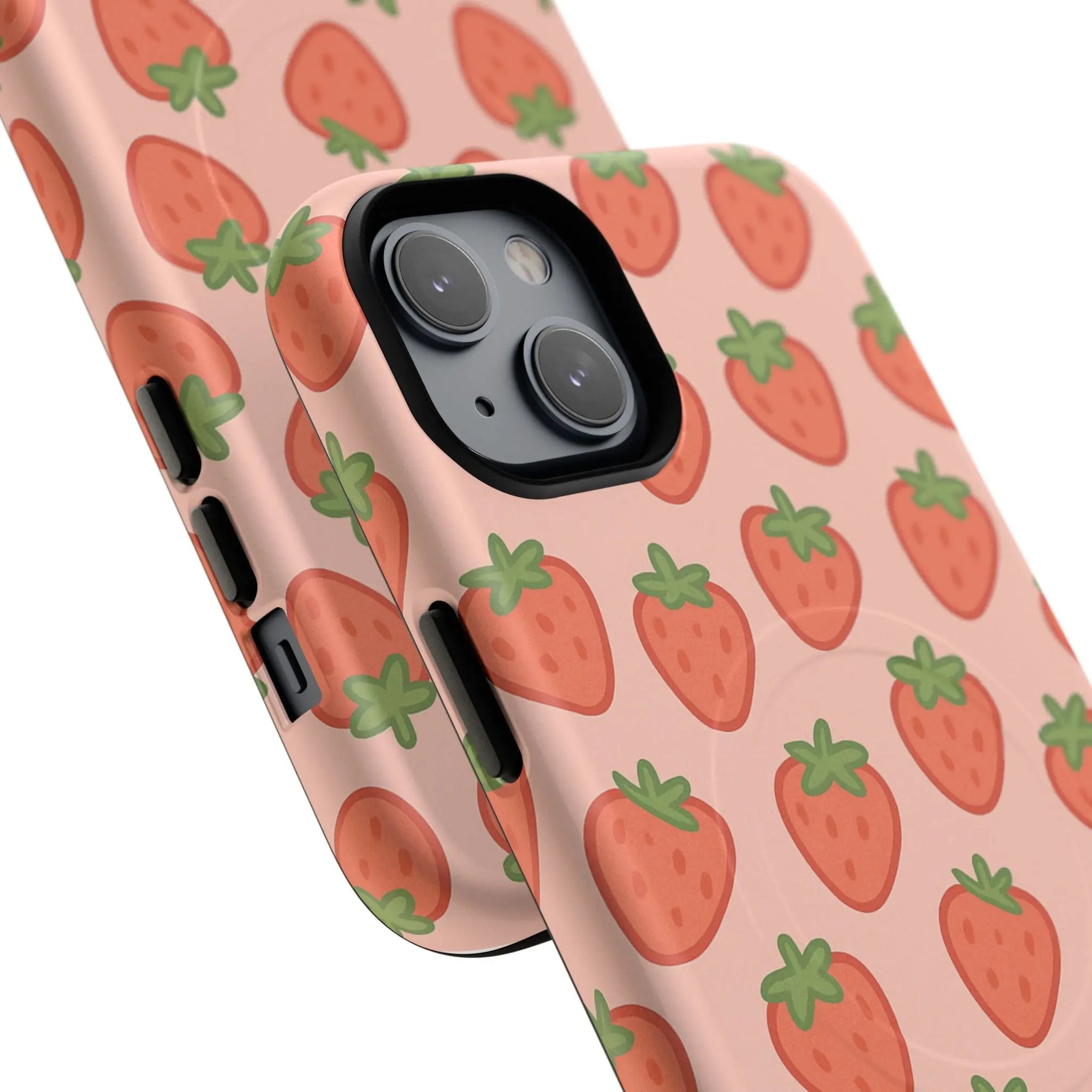 Strawberry Pattern Magnetic Phone Case | Berry Sweet Love - Shamo's