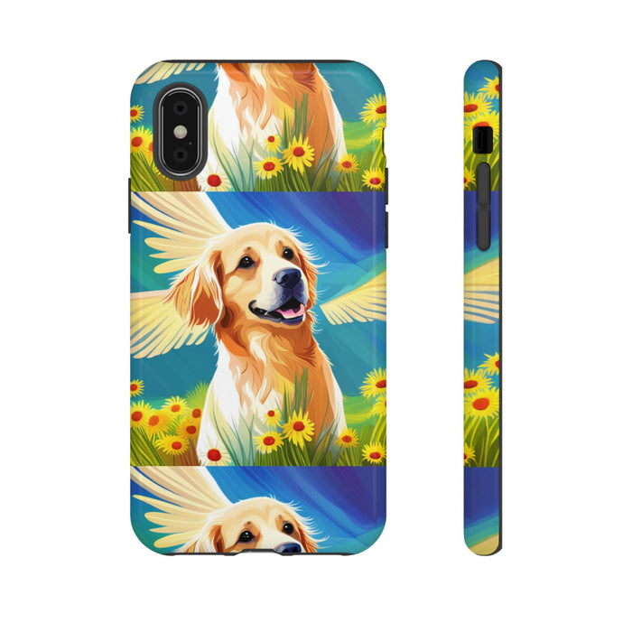 Tough Cases Golden Retriever with Wings Phone case