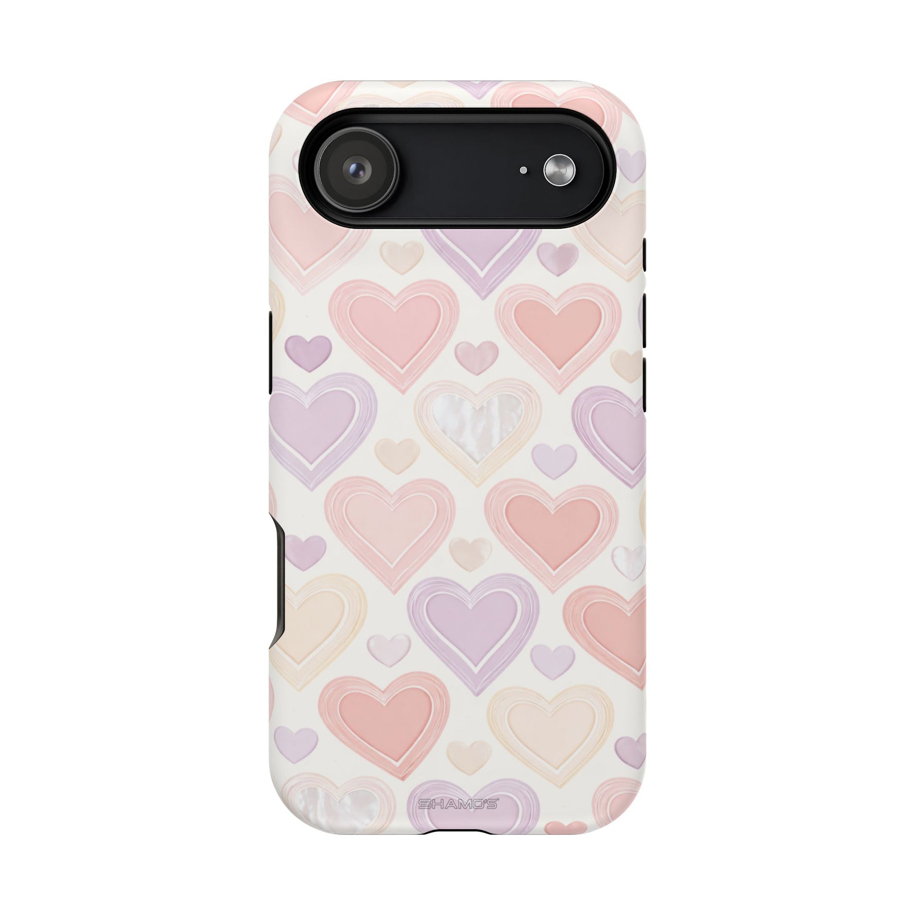 Pastel Heart Love MagSafe Impact-Resistant iPhone Case