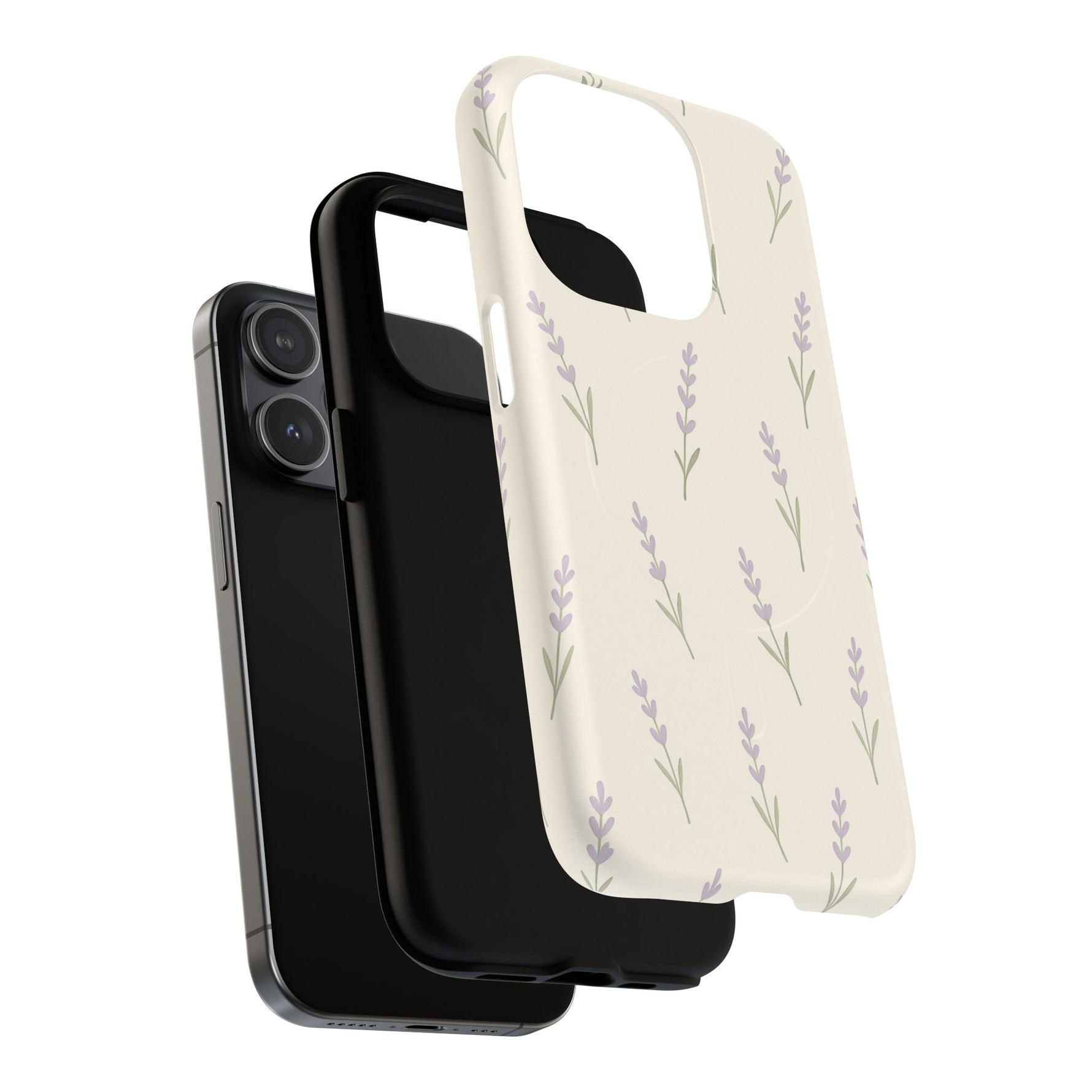 Lavender Minimal Bloom iPhone Case with MagSafe - Shamo's