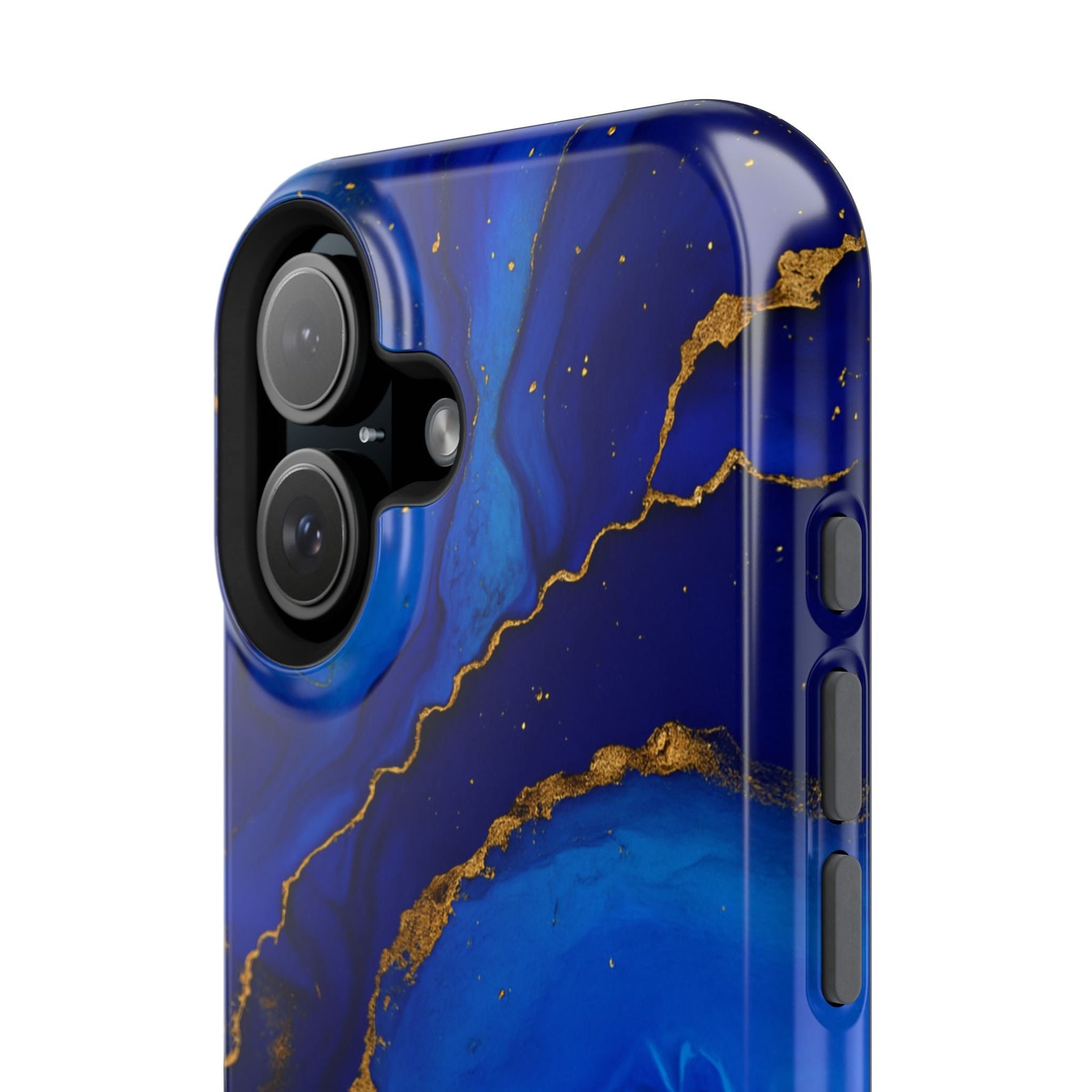 Blue Gold Marble Phone Case  Shamo's
