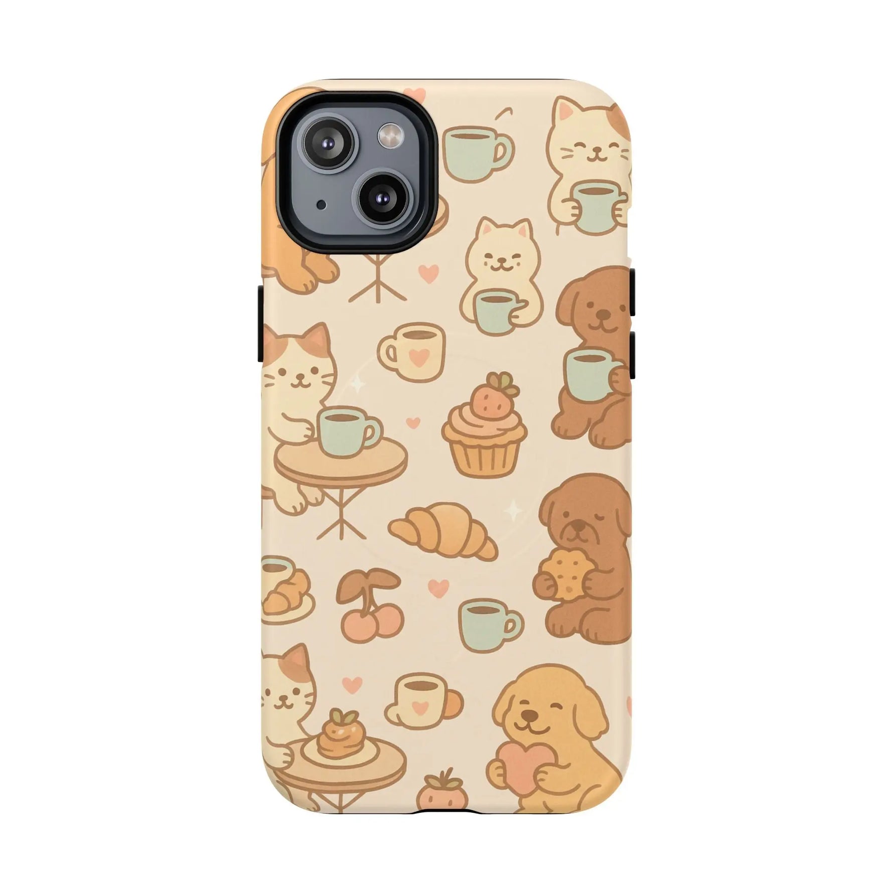 Coffee Cats & Dogs Phone Case with MagSafe - Shamo's