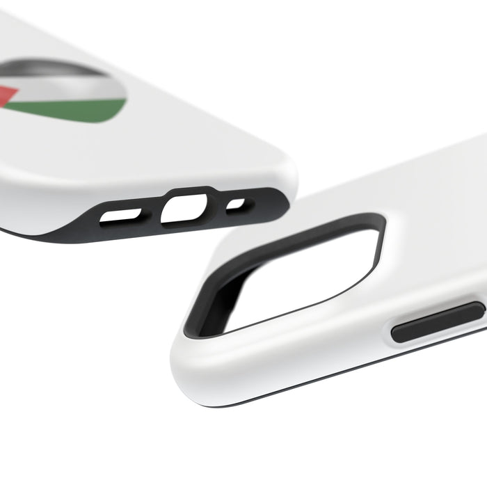 MagSafe Tough Cases with Palestinian flag in heart shape