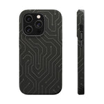 Black Circuit Board Design iPhone Case | MagSafe  Shamo's iPhone 14 Pro / Matte