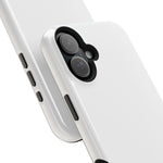 White Solid Color MagSafe Compatible Impact-Resistant Phone Case