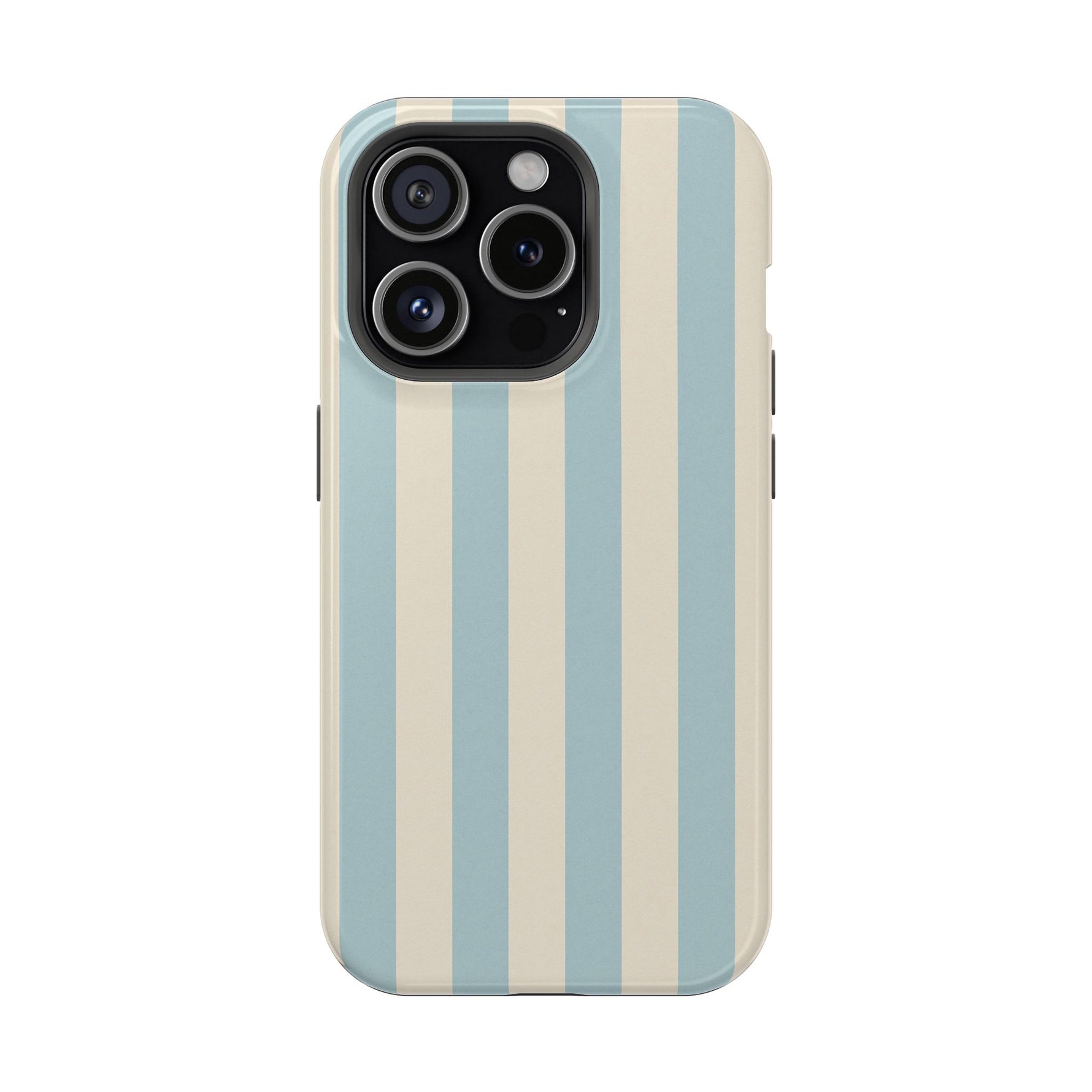 Blue Strips Pattern iPhone Case Compatible with MagSafe - Shamo's