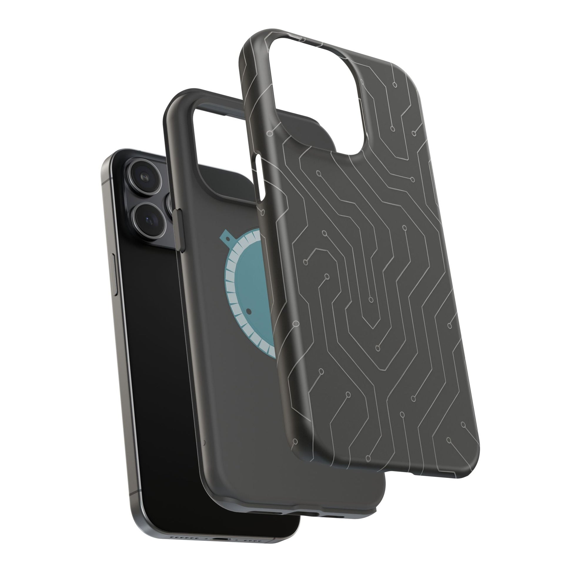 Black Circuit Board Design iPhone Case | MagSafe  Shamo's