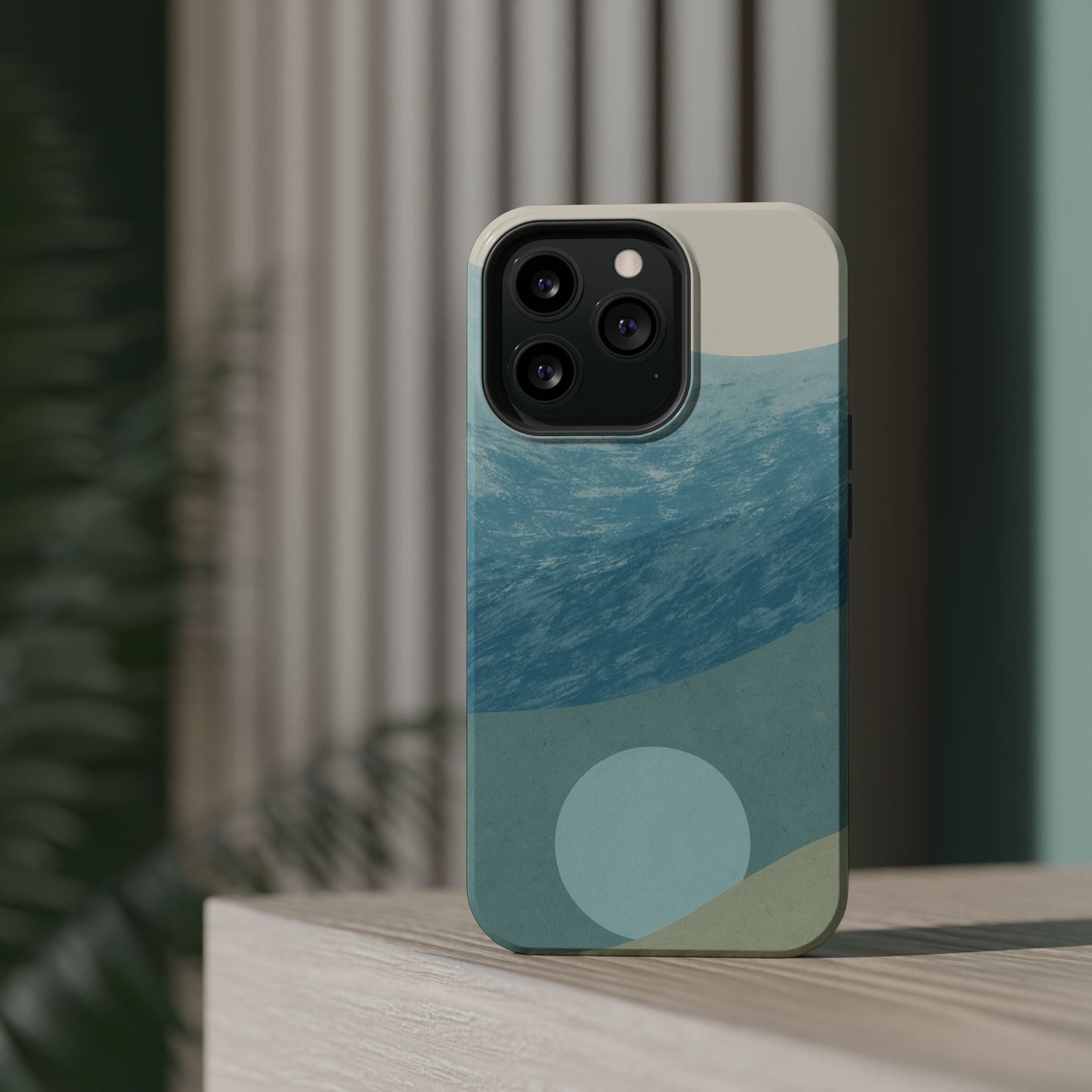 “Calm Over Chaos” Abstract Ocean Wave iPhone Case | MagSafe Compatible  Shamo's