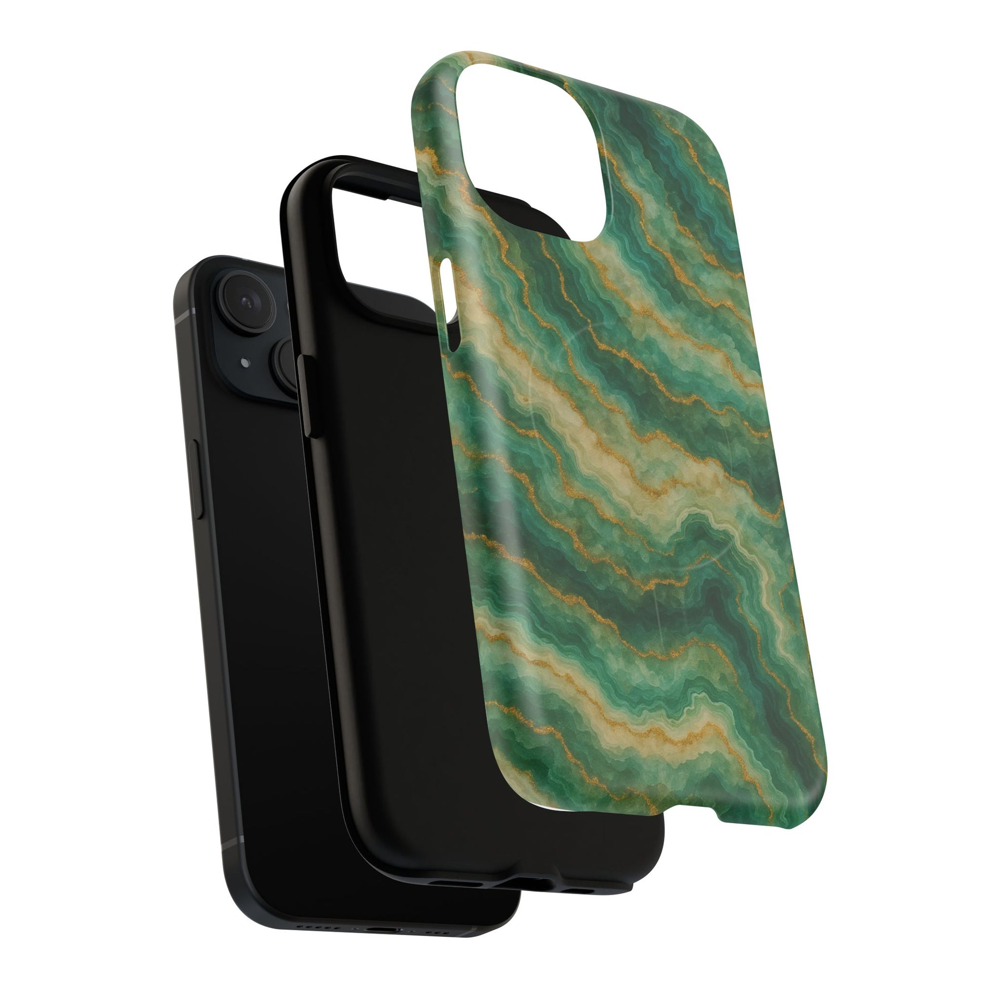 Green Marble iPhone Case with MagSafe - Shamo's