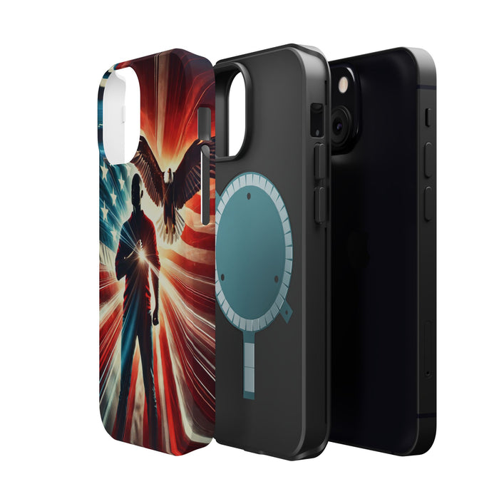 Magnetic Tough Phone Case with MagSafe Compatibility - Proud American Design Edition