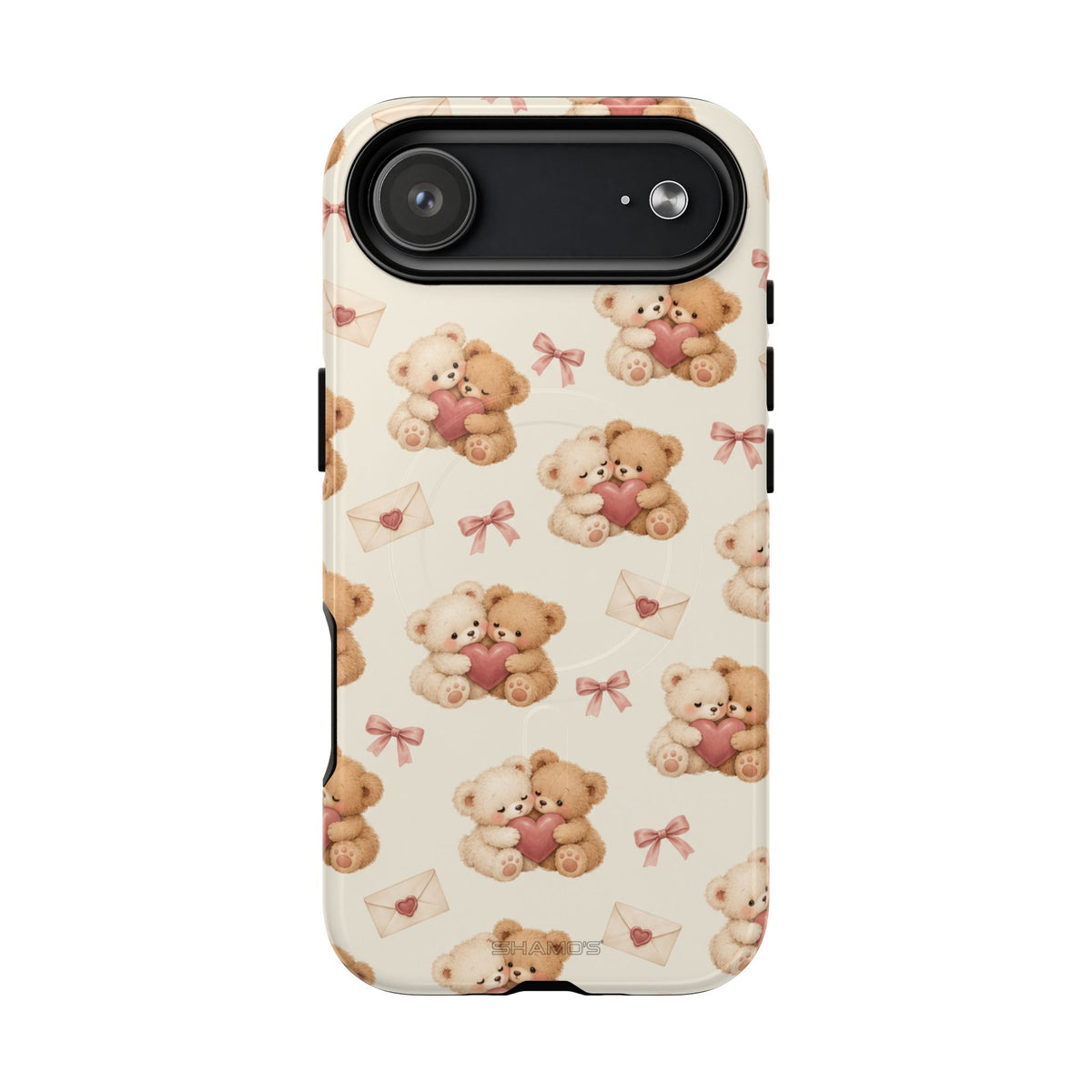 Telefoonhoesje met MagSafe met teddybeer verliefd