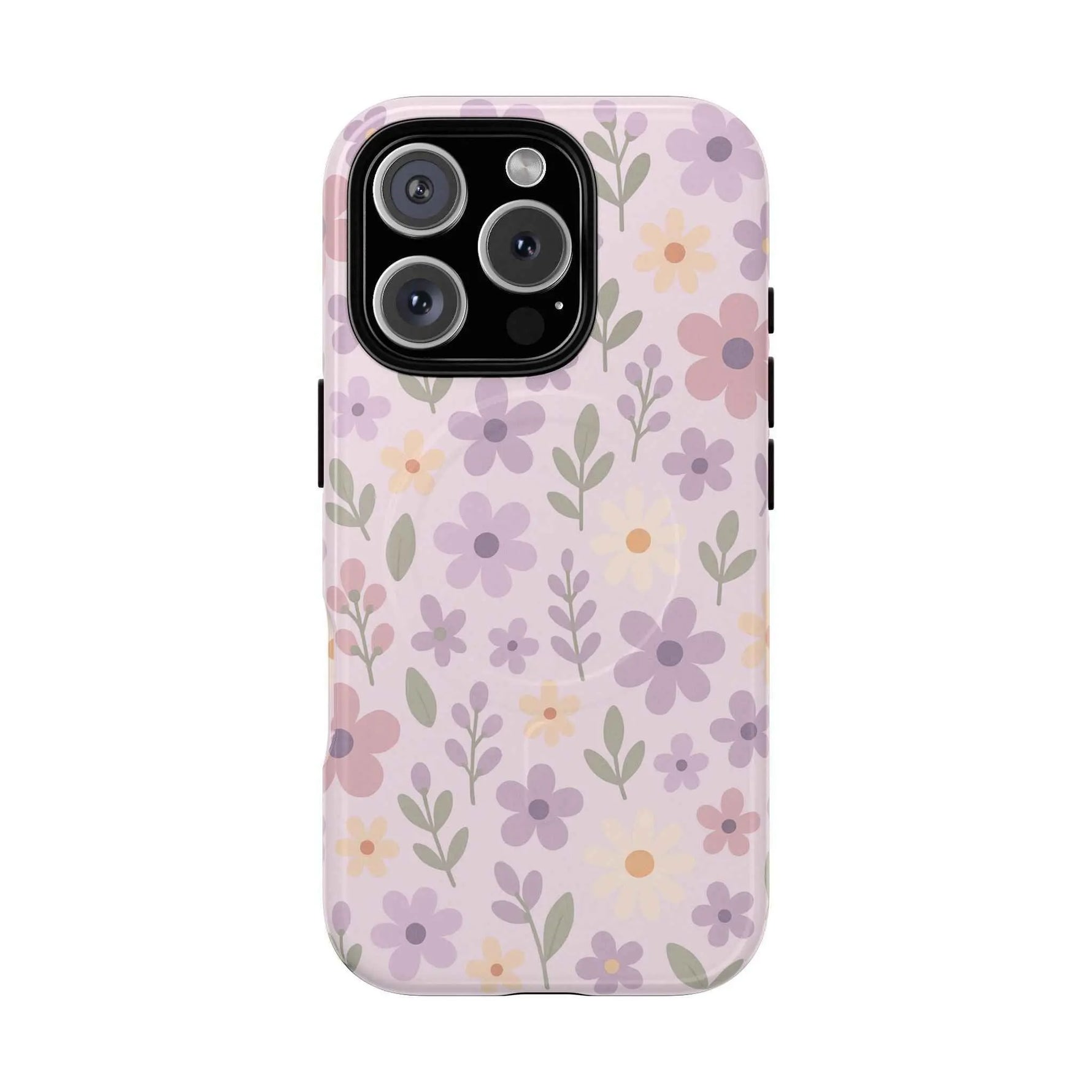 Floral Pattern | Compatible with MagSafe iPhone Case