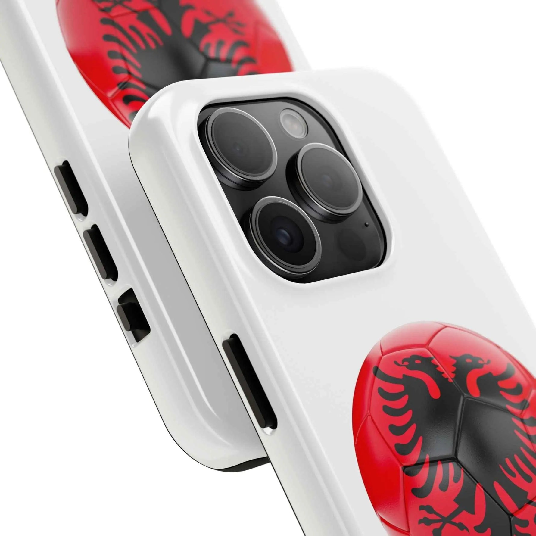 Tough Phone Cases with Albanian soccer flag
