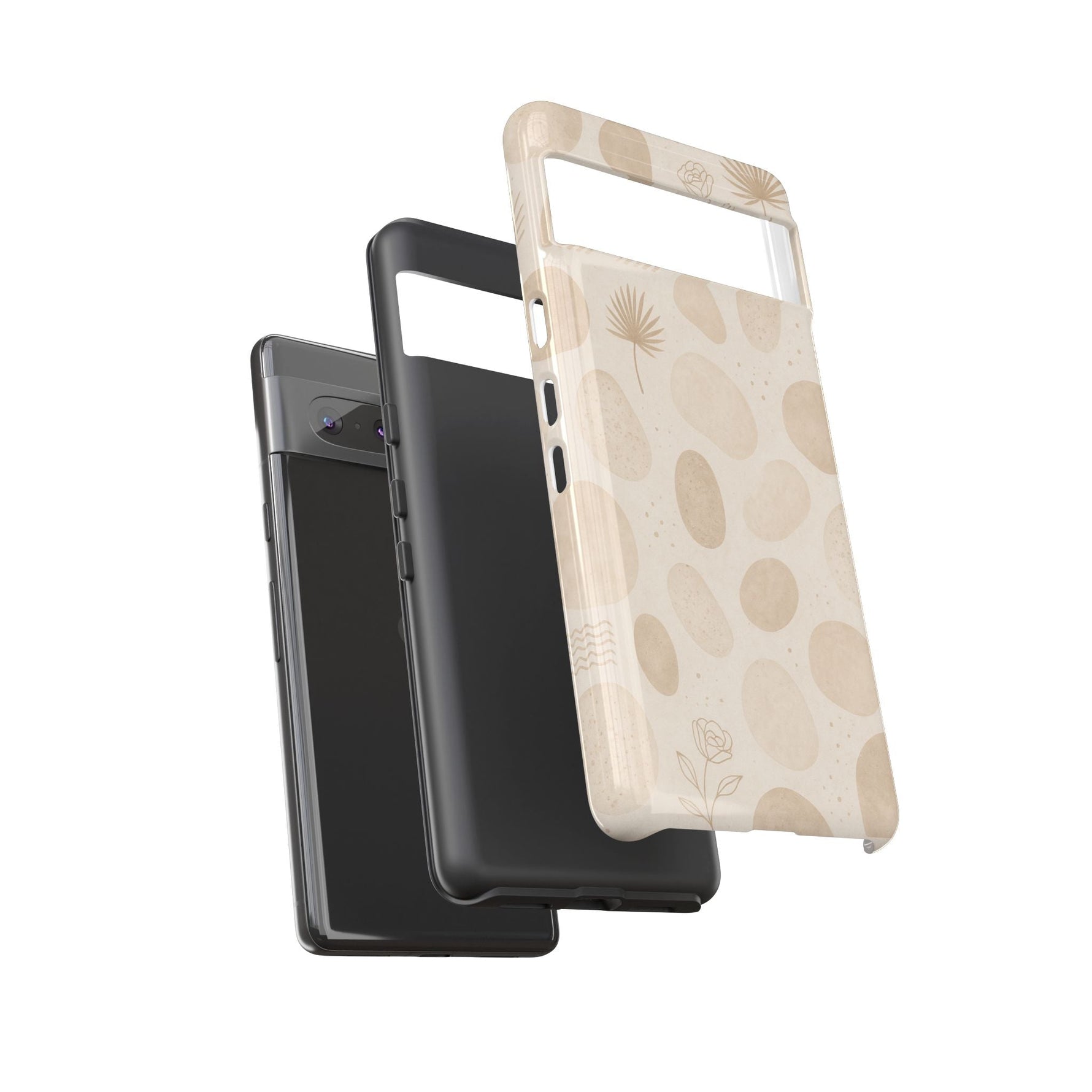 Neutral Pebble Pattern Tough iPhone Case  Shamo's