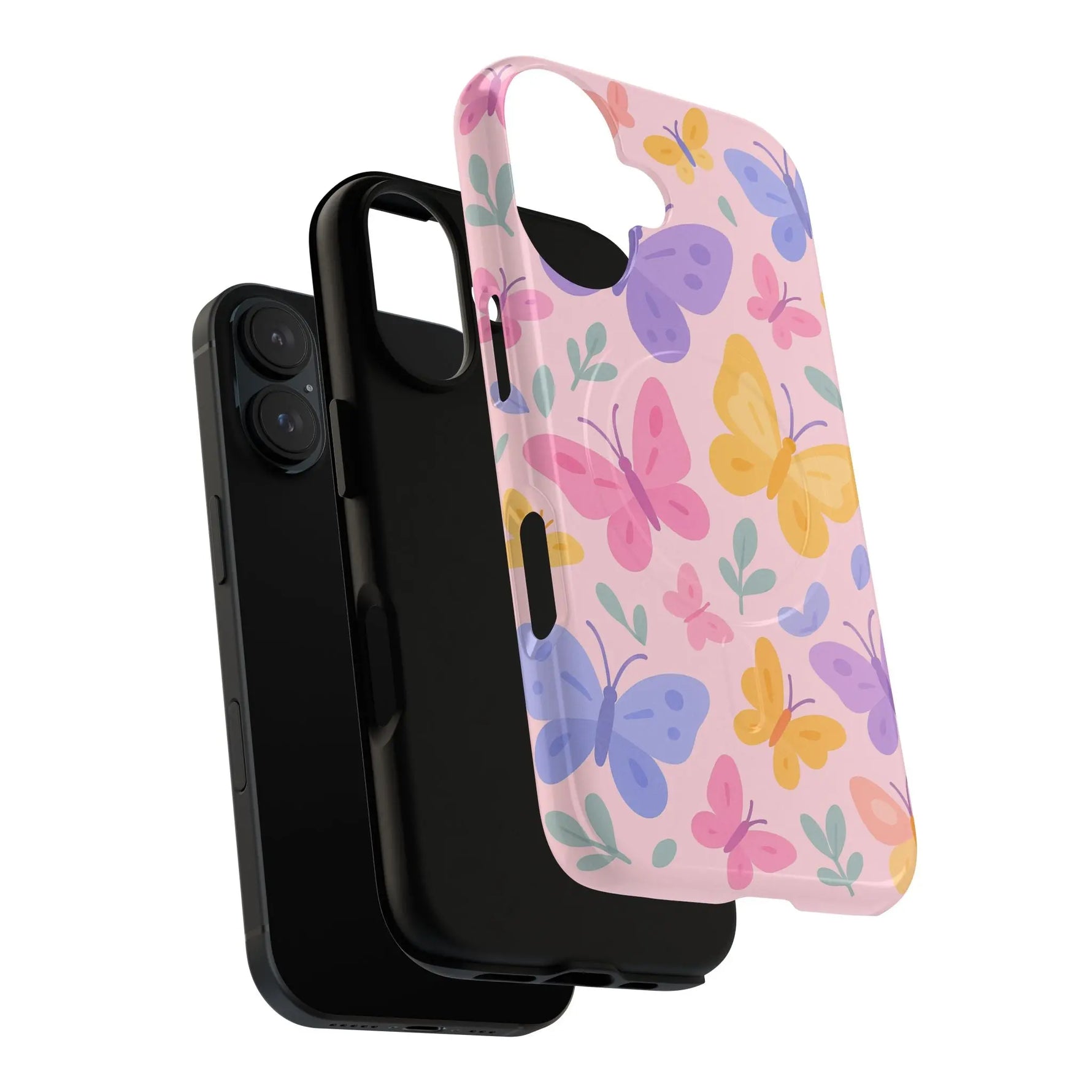 Butterfly Pattern Compatible with MagSafe Tough Magnetic Phone Case - Shamo's