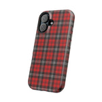 Red Tartan Plaid Impact-Resistant iPhone Case | MagSafe compatibility  Shamo's