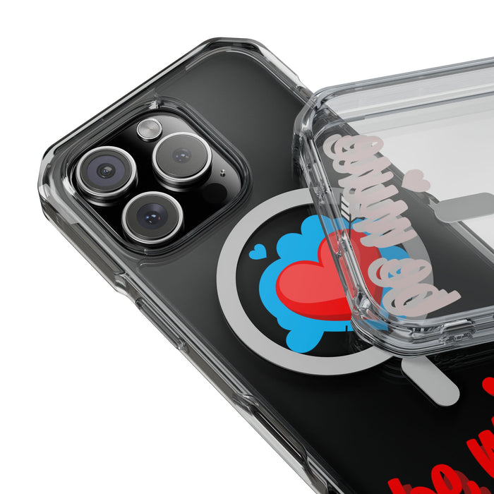 Magnetic Clear Phone Case | Compatible with MagSafe | Be Mine Love Edition