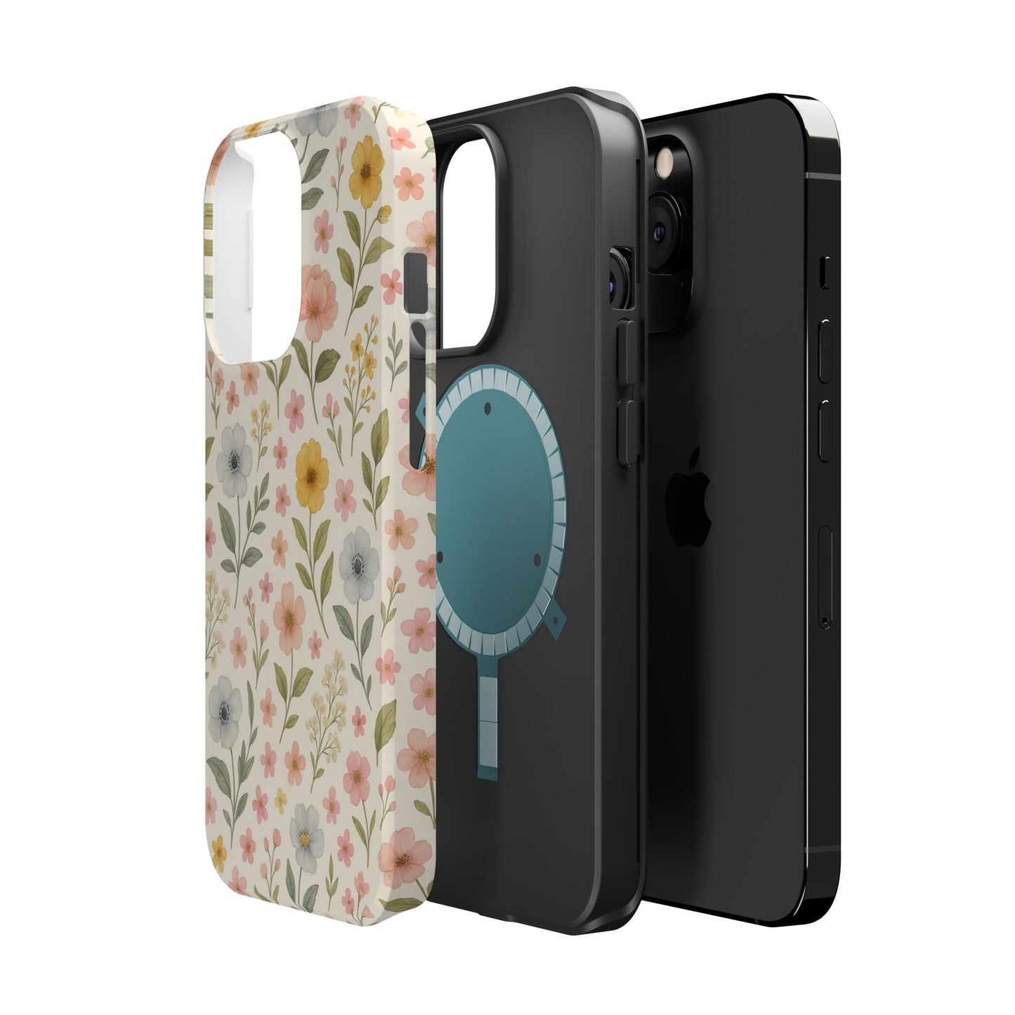 Floral Garden Impact iPhone Case with MagSafe compatibility  Shamo's