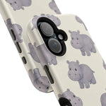 Cute Tiny Hippo Magnetic Impact-Resistant Phone Case
