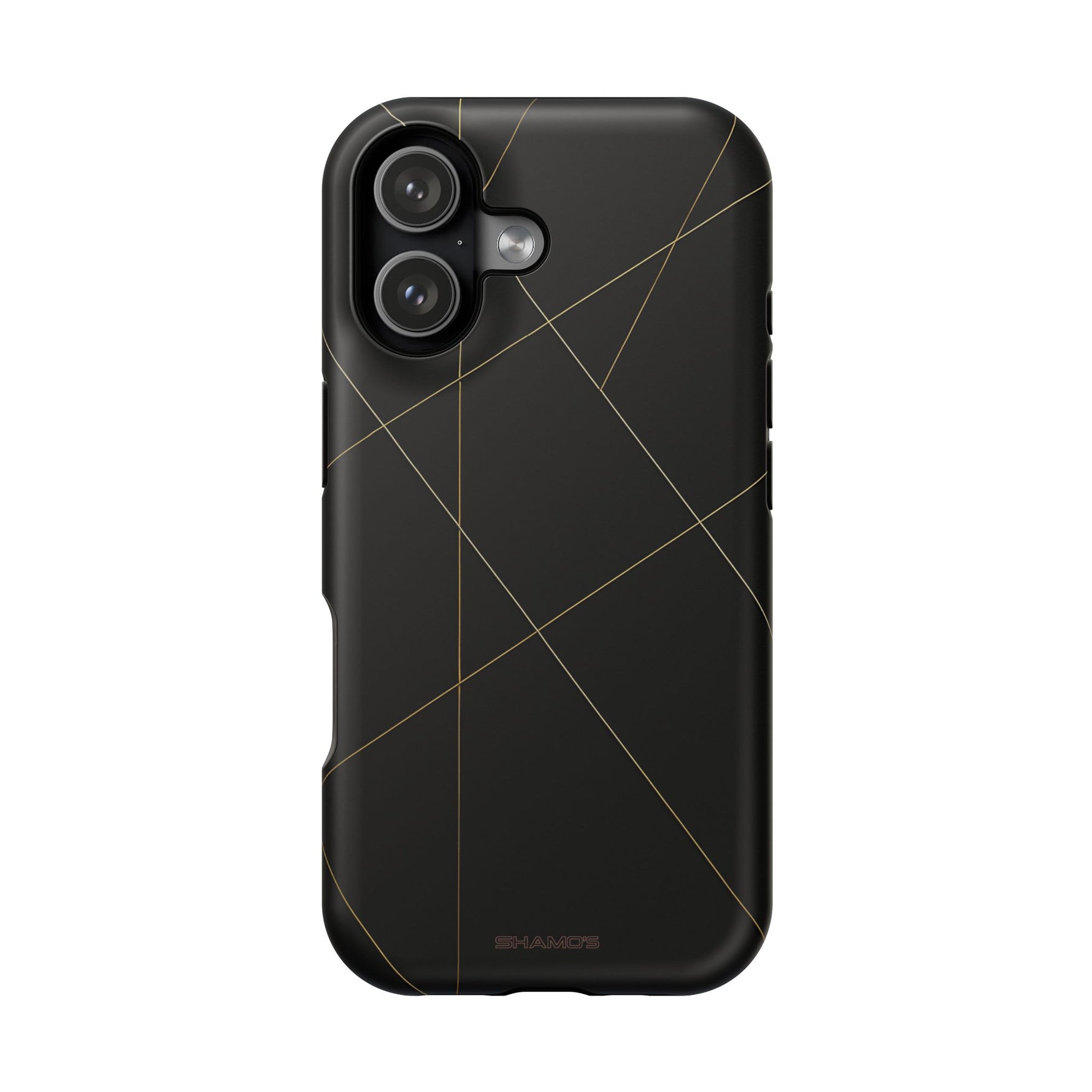 Funda para iPhone con diseño geométrico negro | MagSafe