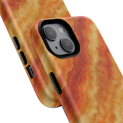 Amber Agate Marble iPhone Case with MagSafe