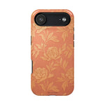 Floral Rose Gold Magnetic Impact-Resistant iPhone Case, MagSafe Compatible - iPhone 17 Air / Glossy - Shamo's