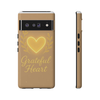 Grateful Heart iPhone Case — Warm Neon Heart