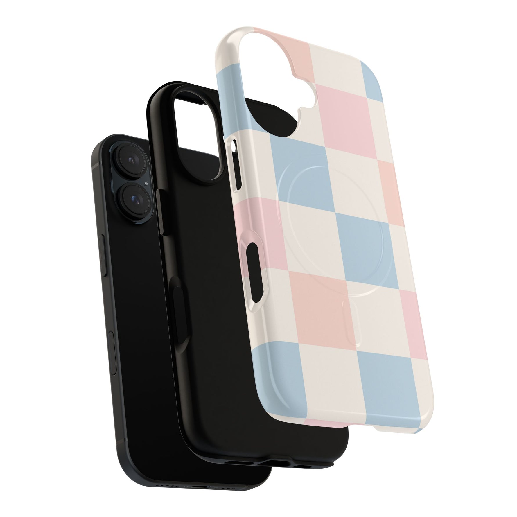 Pastel Checkerboard Pattern iPhone Cases - MagSafe - Shamo's