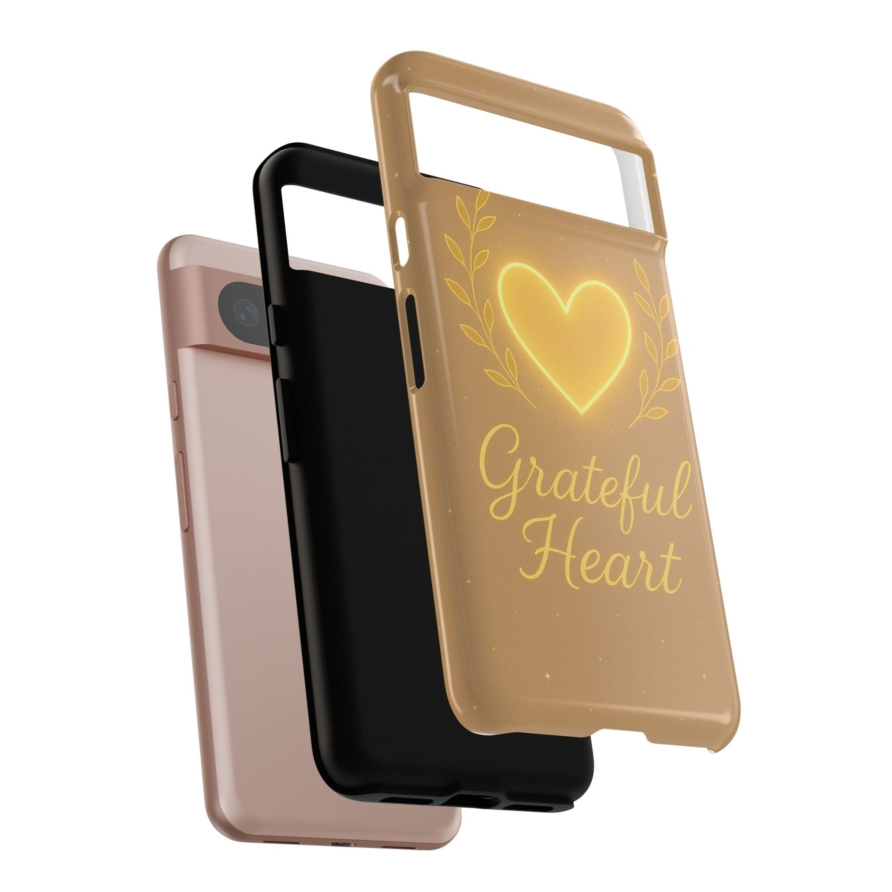Grateful Heart iPhone Case — Warm Neon Heart  Shamo's