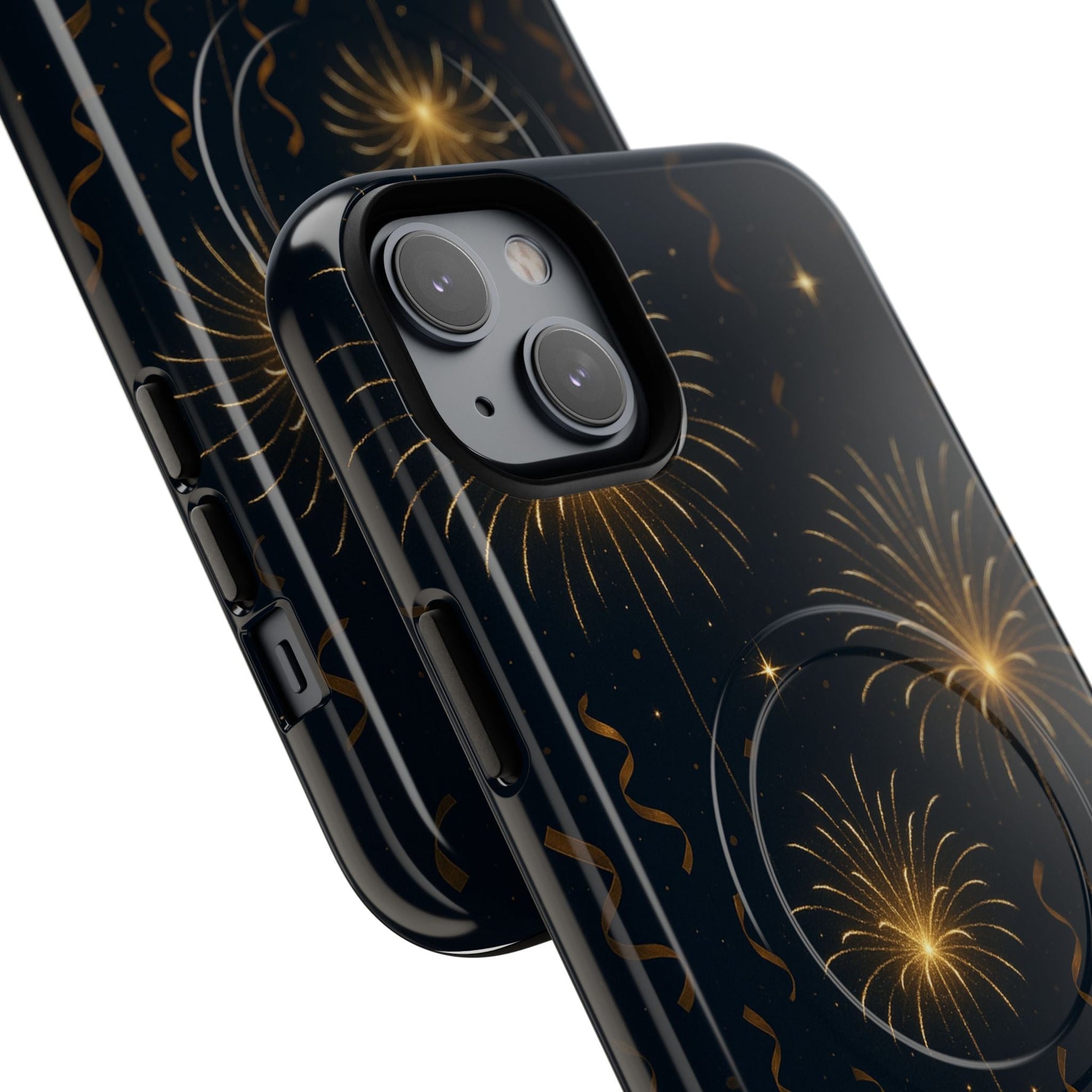 Gold Fireworks Celebration iPhone Case with MagSafe  Shamo's