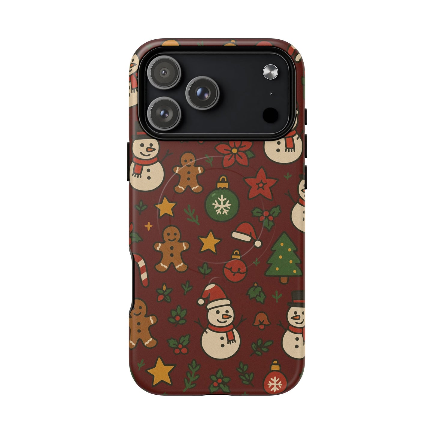 Snowman & Gingerbread Tough iPhone Case (MagSafe compatible)