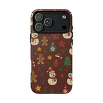 Snowman & Gingerbread Tough iPhone Case (MagSafe compatible)  Shamo's iPhone 17 Pro Max / Matte