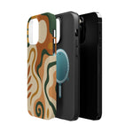 Abstract Earth-Tone Impact iPhone Case — MagSafe  Shamo's