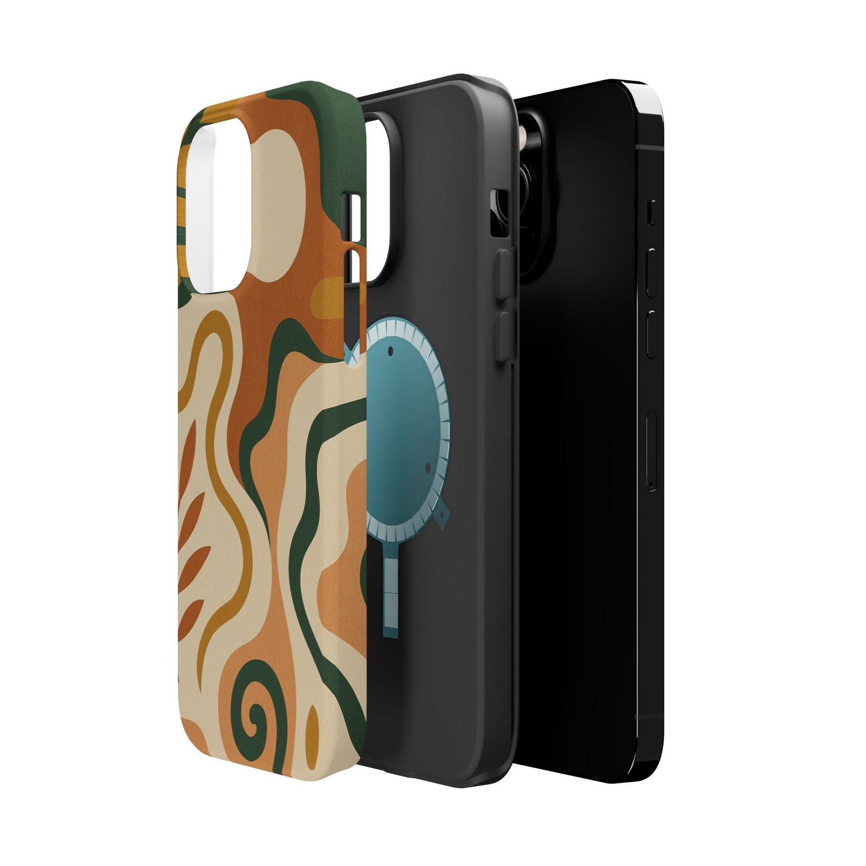 Abstract Earth-Tone Impact iPhone Case — MagSafe  Shamo's