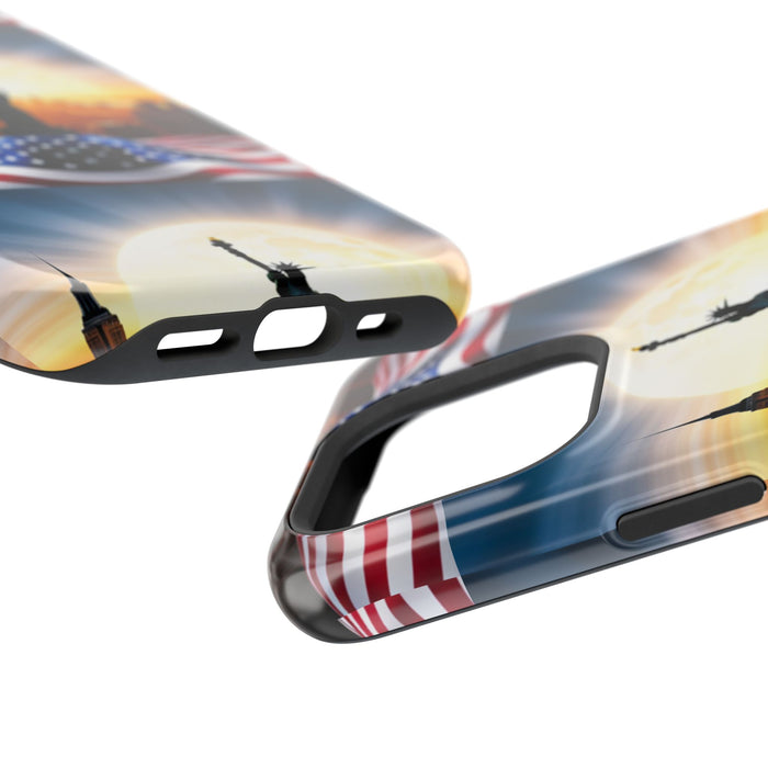 MagSafe American Flag Tough Phone Case: Show Your Patriotism in Style