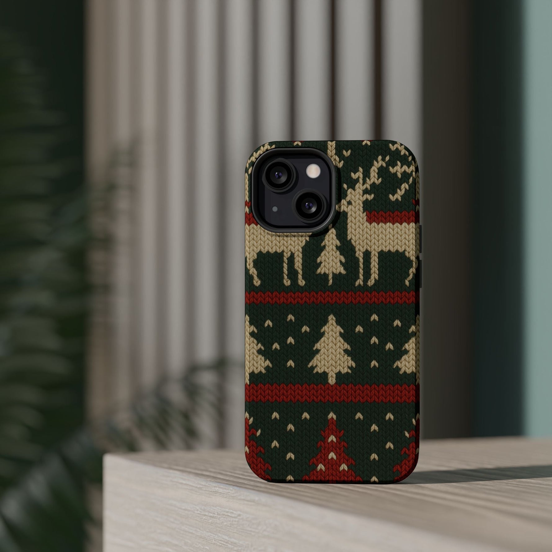 Holiday Reindeer Knit iPhone Case | compatible with MagSafe  Shamo's