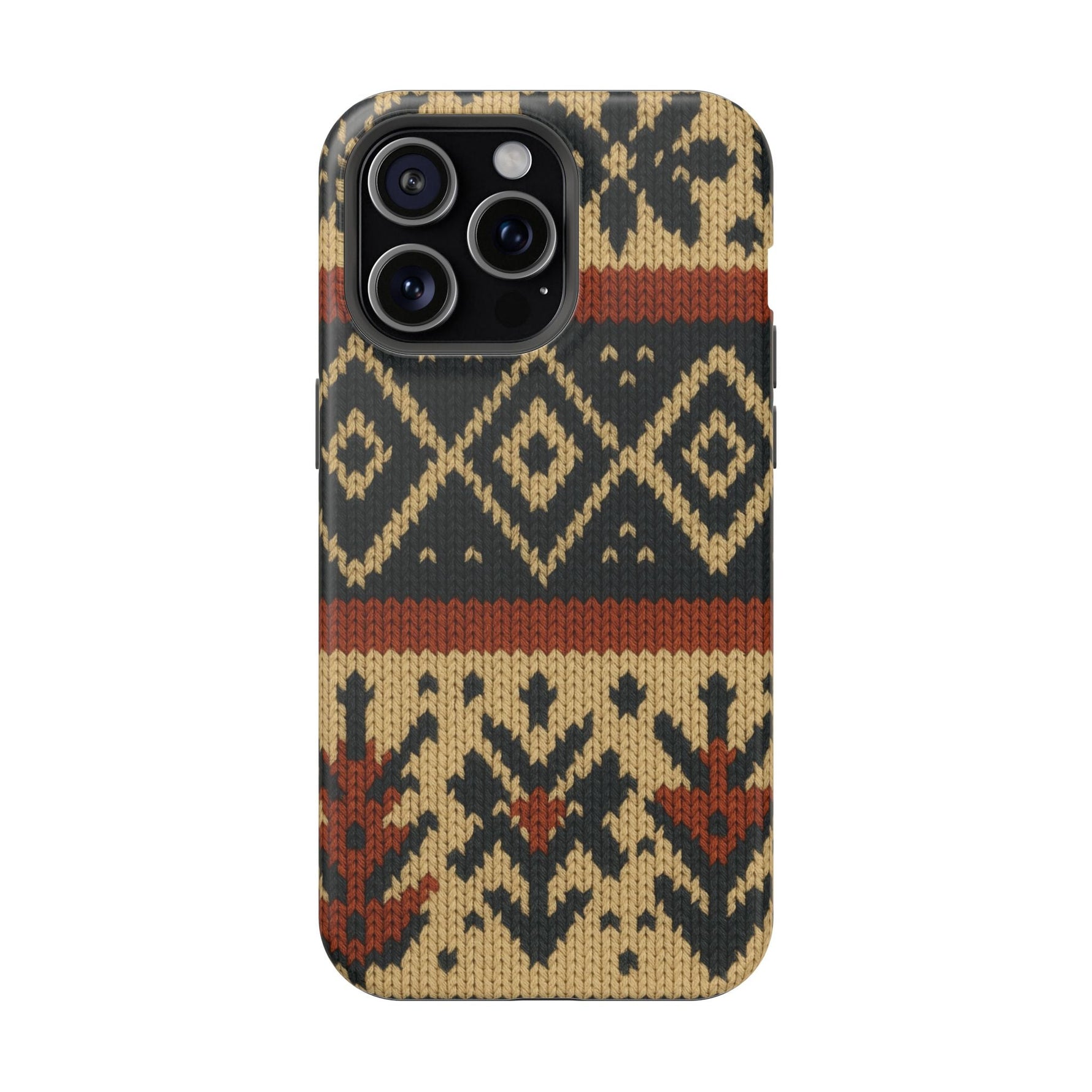 Nordic Knit Pattern MagSafe Impact-Resistant iPhone Case  Shamo's iPhone 15 Pro Max / Matte