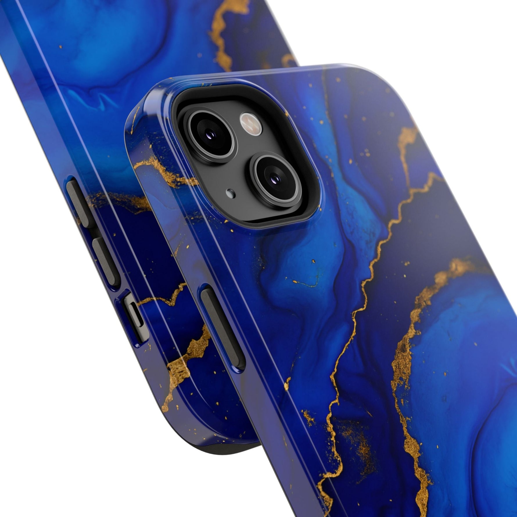 Blue Gold Marble Phone Case  Shamo's