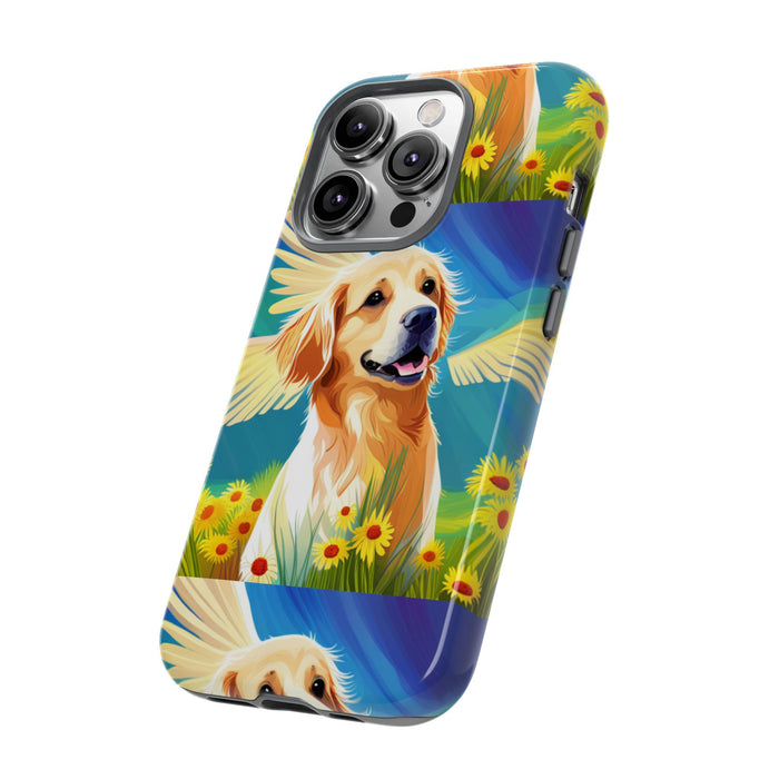 Tough Cases Golden Retriever with Wings Phone case