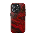 Red Marble iPhone Case with MagSafe - Shamo's