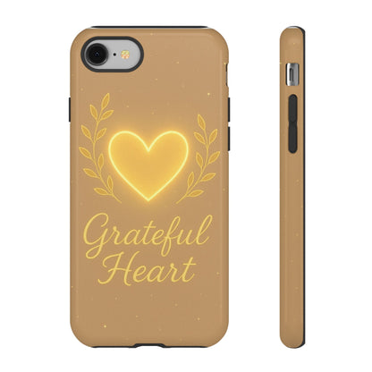 Grateful Heart iPhone Case — Warm Neon Heart - Shamo's