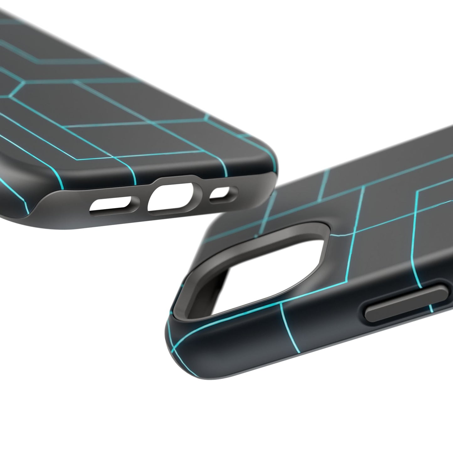 Neon Grid Magnetic Impact-Resistant iPhone Case | MagSafe compatible  Shamo's