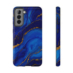Blue Gold Marble Phone Case  Shamo's Samsung Galaxy S21 / Glossy / Without gift packagi