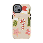 Festive Candy Cane Holiday iPhone Case | MagSafe  Shamo's iPhone 14 / Matte
