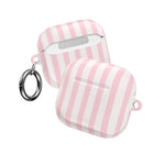 Pink Striped AirPod Case — Pastel Candy Stripe Protective Cover